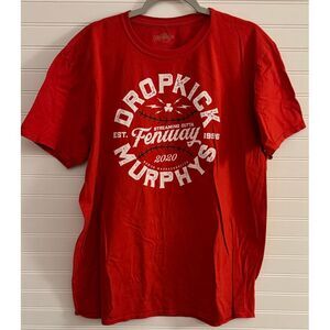 Dropkick Murphys Streaming‎ Outta Fenway 2020 Tour Concert T-Shirt Red